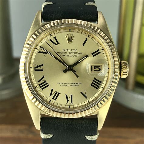 1601 rolex roman dial oyster band date just|Rolex Datejust 1601.